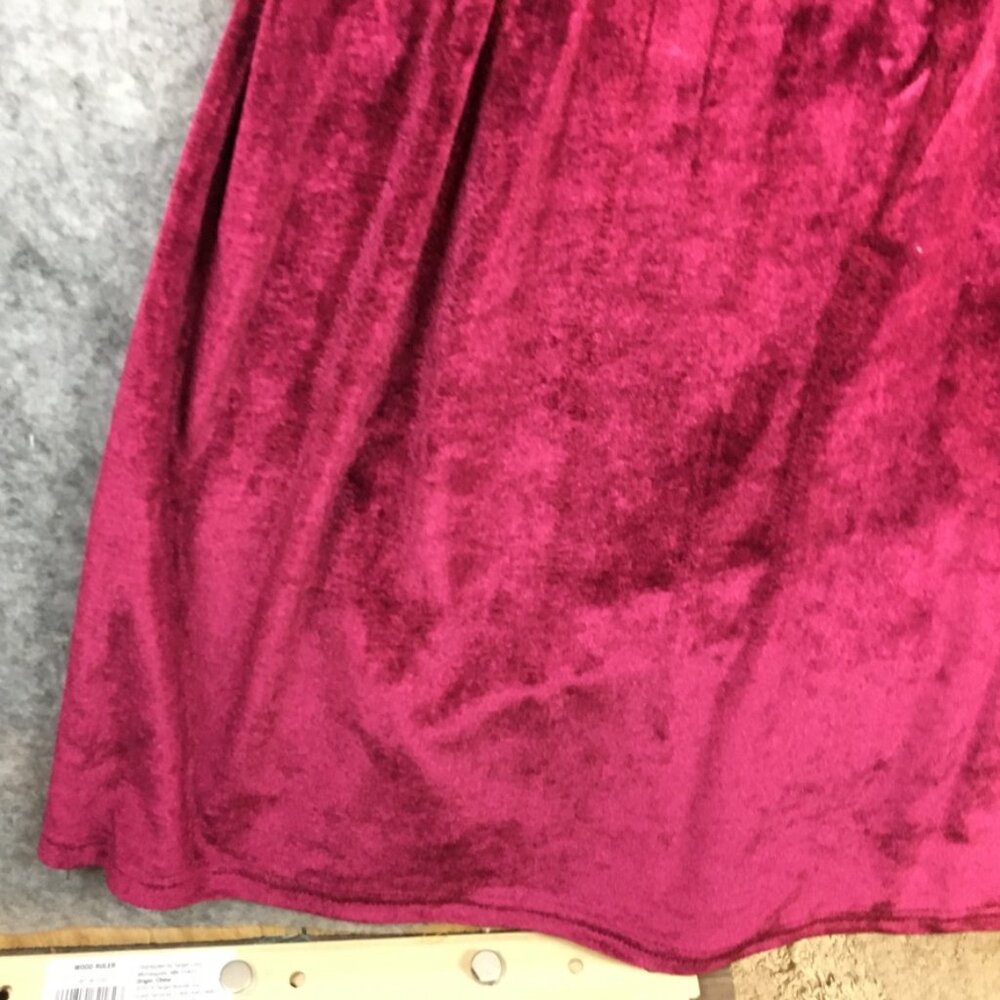 Baltic Born Dress 1XL Bridesmaid Semi Formal Wrap Short Sleeve Maxi Velvet Red - Picture 2 of 12